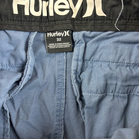 HURLEY Mens Flat front Blue Shorts size: 32 - Picture 3 of 6